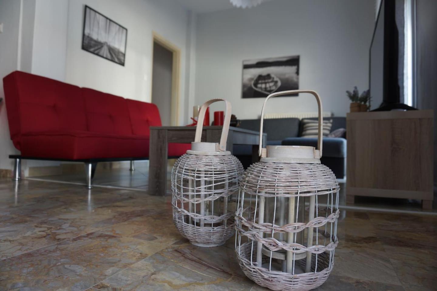 Seaside Family Apartment In Paralia Dionisiou Bagian luar foto